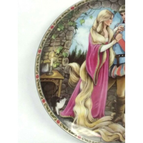 1988 Rapunzel Collector Plate Once Upon a Time Knowles Limited Edition 59A - Picture 4 of 7